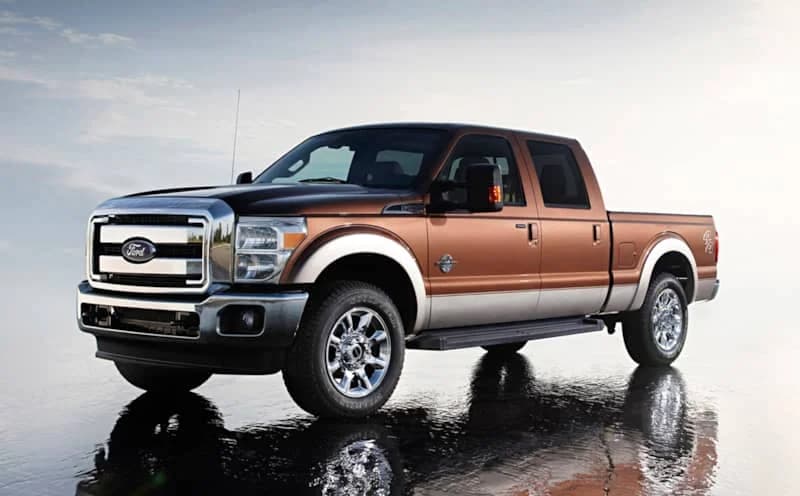 Oilfield service truck in Alberta winter conditions